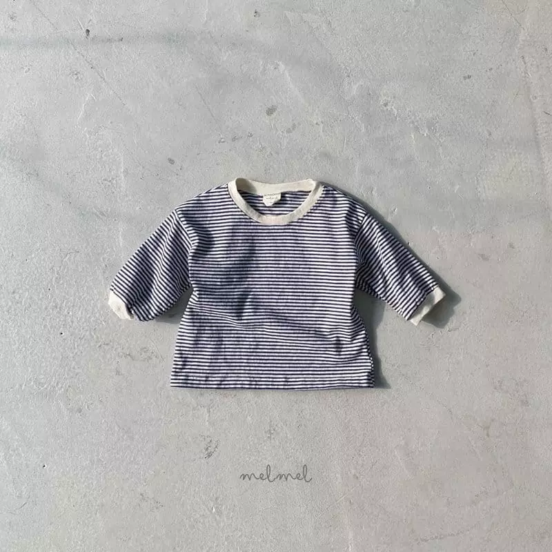 Melmel - Korean Baby Fashion - #babyoninstagram - Color Stripes Tee - 10