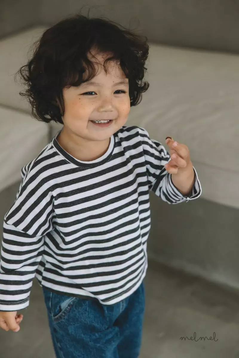 Melmel - Korean Baby Fashion - #babyoninstagram - Stripes Tee - 2