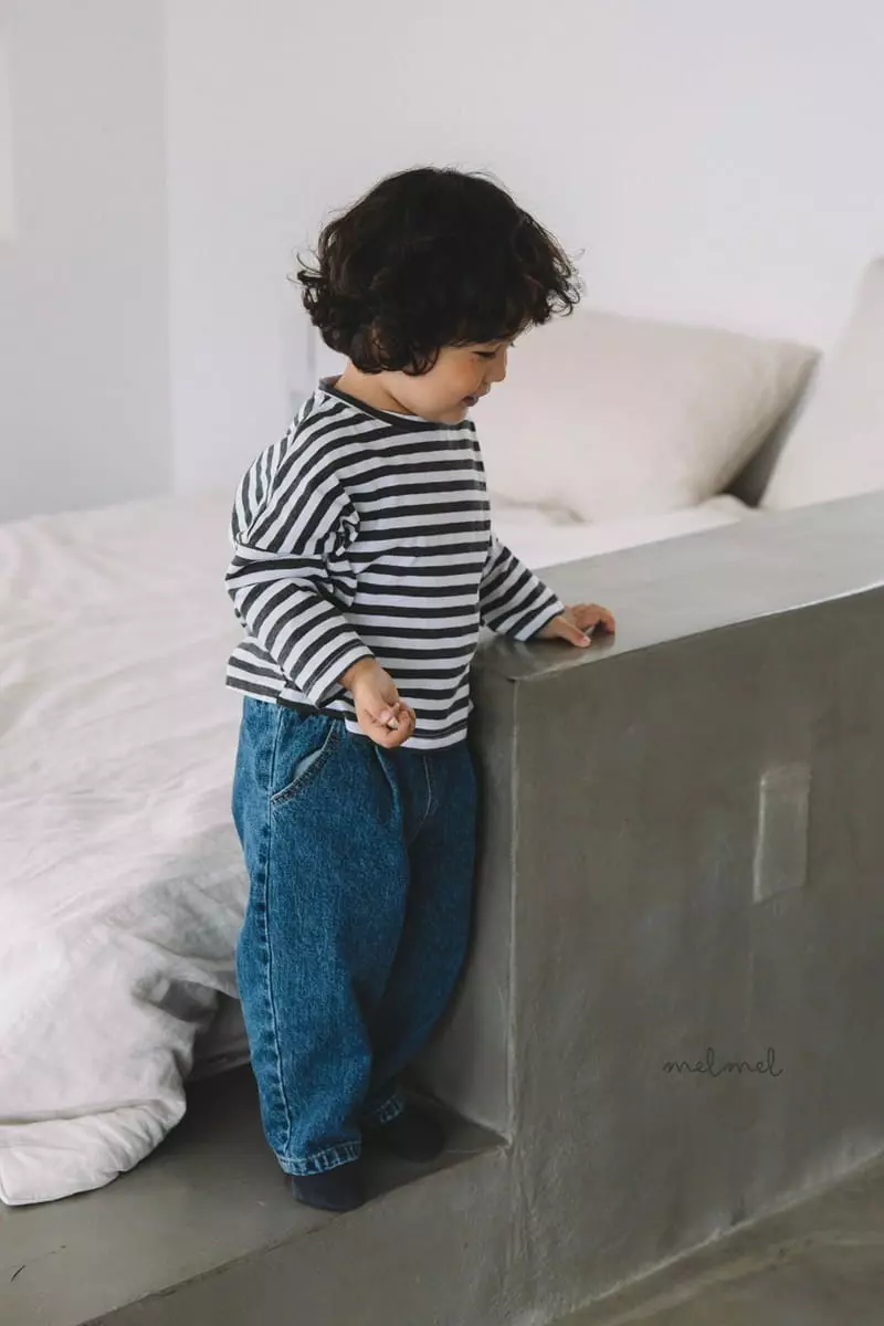 Melmel - Korean Baby Fashion - #babyootd - Stripes Tee - 3