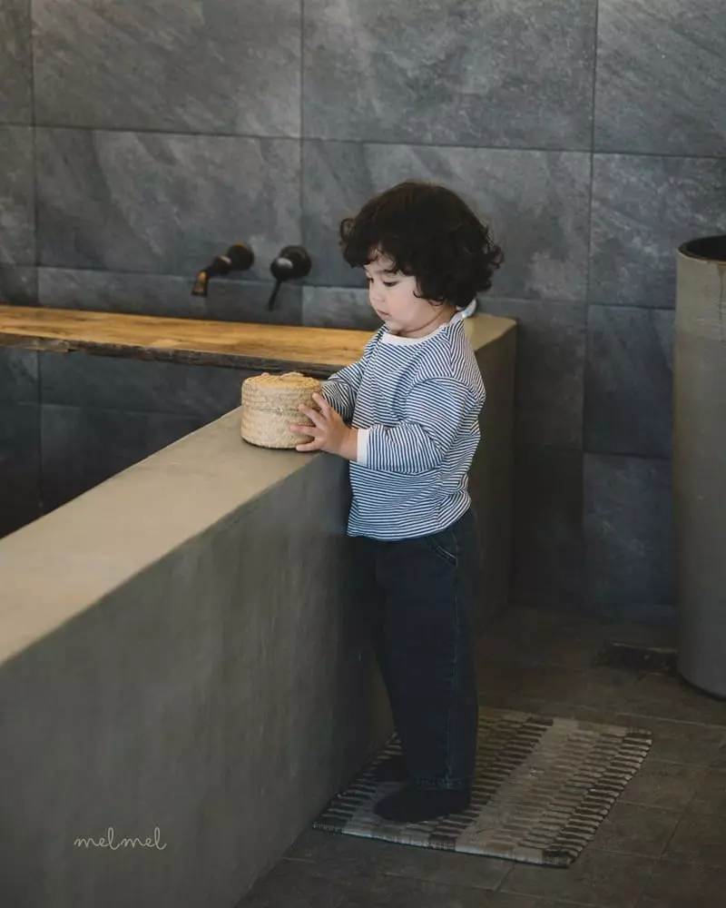 Melmel - Korean Baby Fashion - #babyootd - Pintuck Jeans - 2