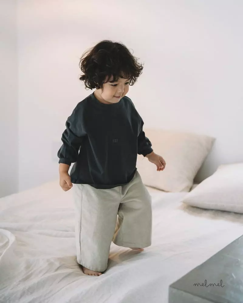 Melmel - Korean Baby Fashion - #babyoutfit - Rib Pants - 7