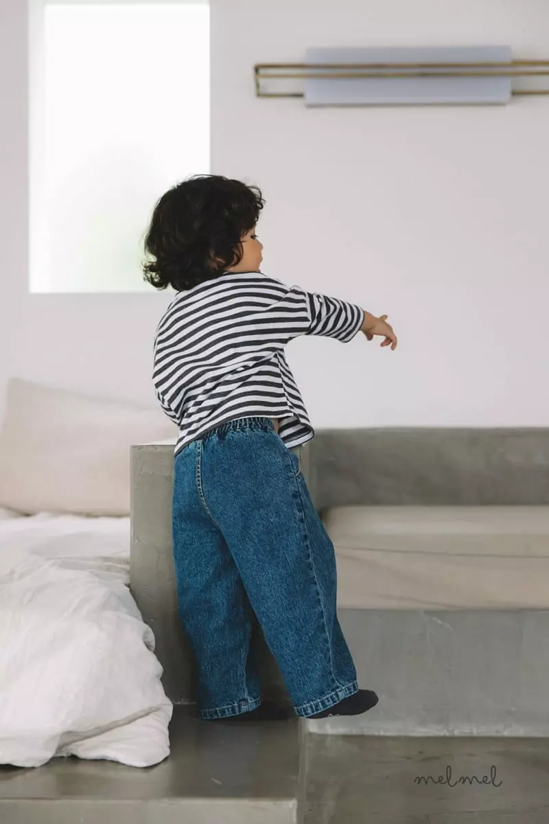 Melmel - Korean Baby Fashion - #babyootd - Stripes Tee - 4