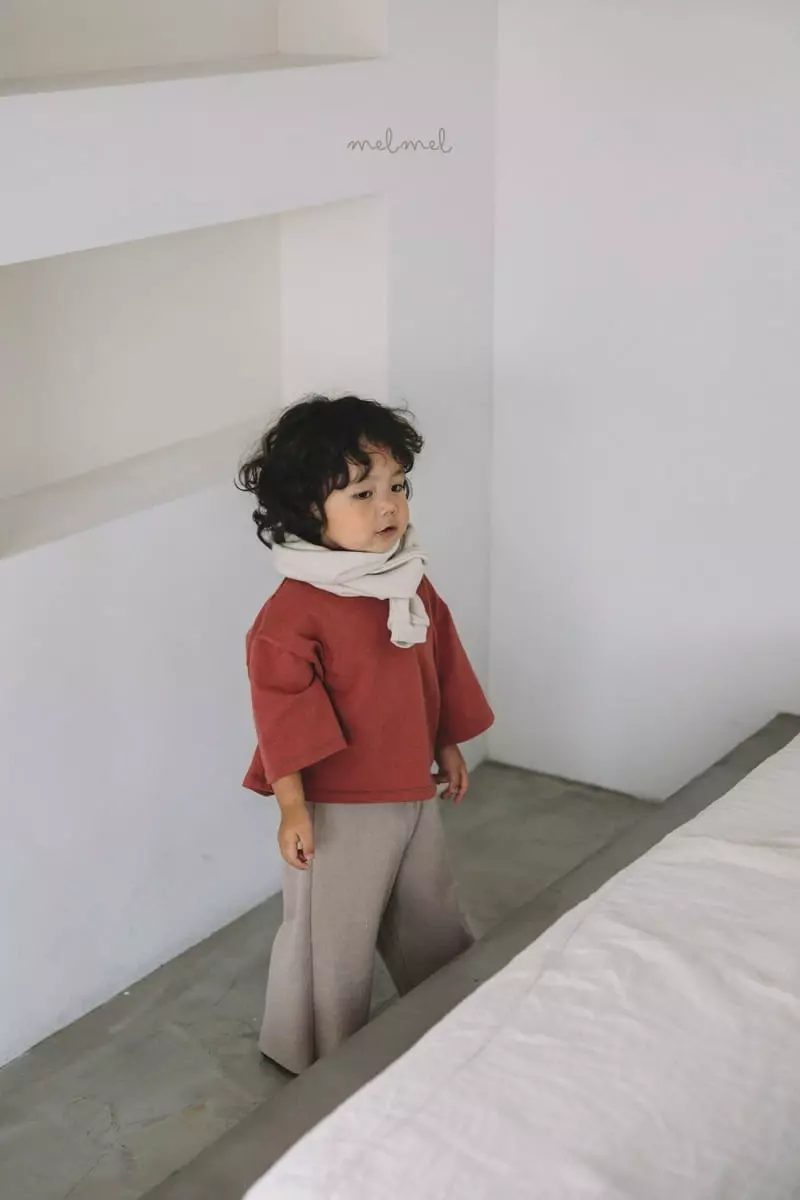 Melmel - Korean Baby Fashion - #onlinebabyboutique - Rib Wide Pants - 8