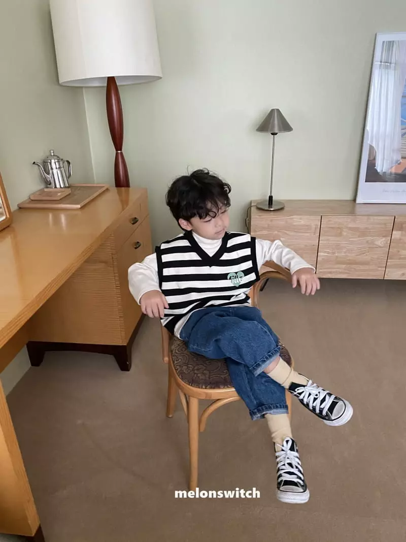 Melon Switch - Korean Children Fashion - #Kfashion4kids - Cream Jeans - 12