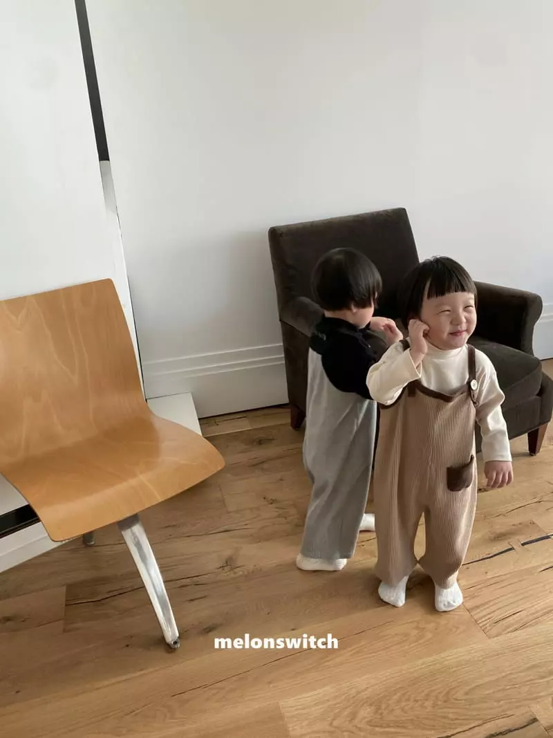 Melon Switch - Korean Children Fashion - #Kfashion4kids - Waffle Dungarees - 6