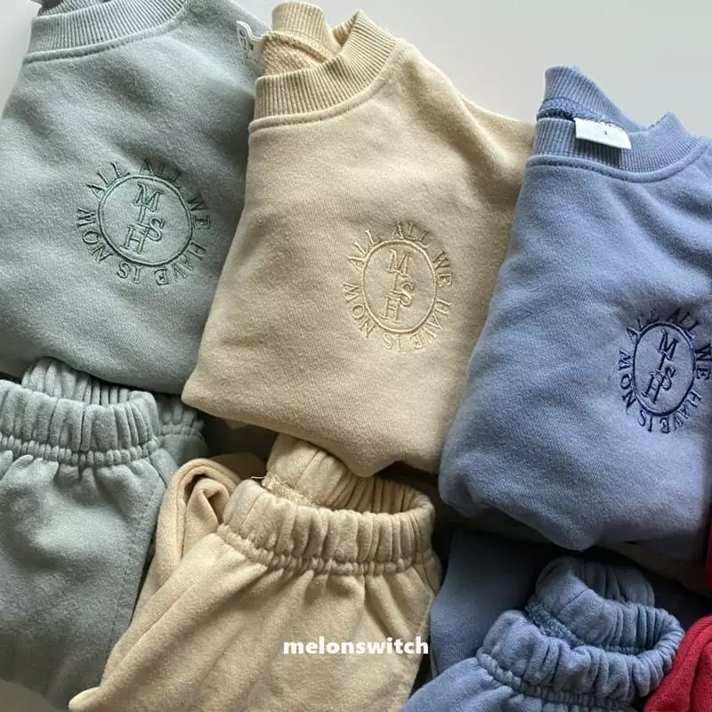 Melon Switch - Korean Children Fashion - #Kfashion4kids - Melon Logo Top Bottom Set