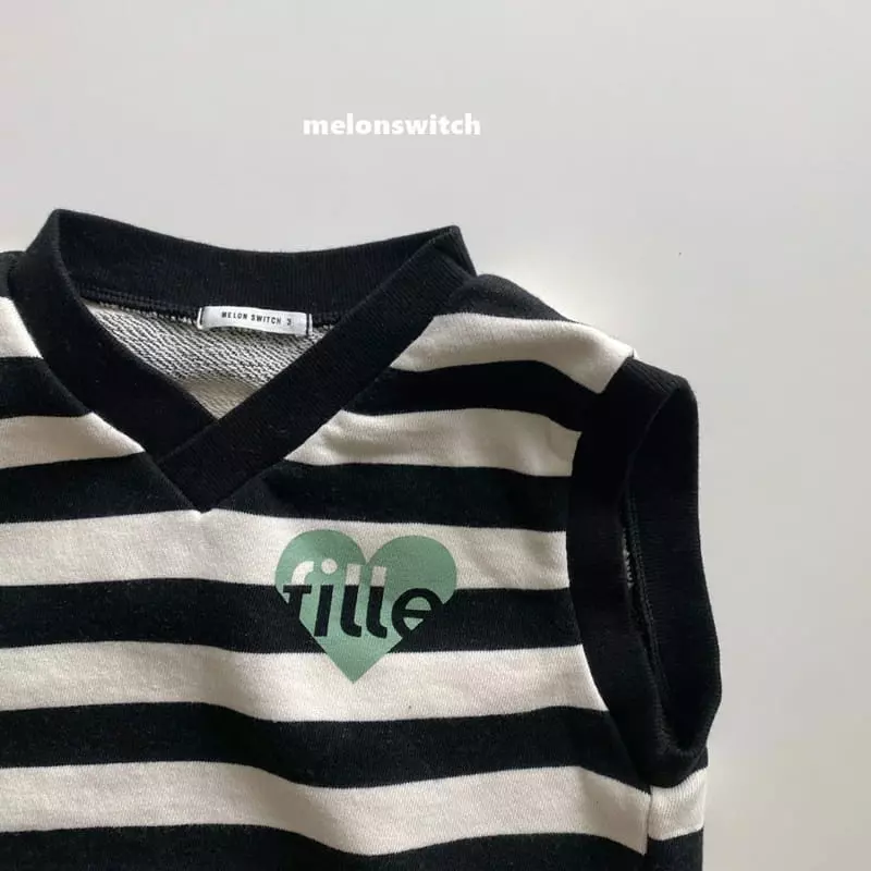 Melon Switch - Korean Children Fashion - #Kfashion4kids - Stripes Vest - 2
