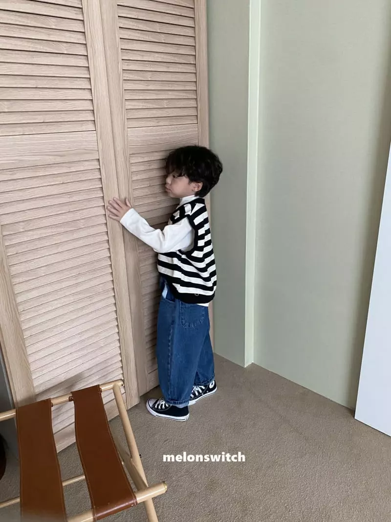 Melon Switch - Korean Children Fashion - #childofig - Stripes Vest - 10
