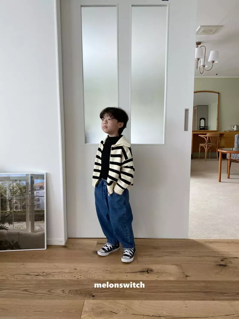 Melon Switch - Korean Children Fashion - #childrensboutique - Cream Jeans - 5