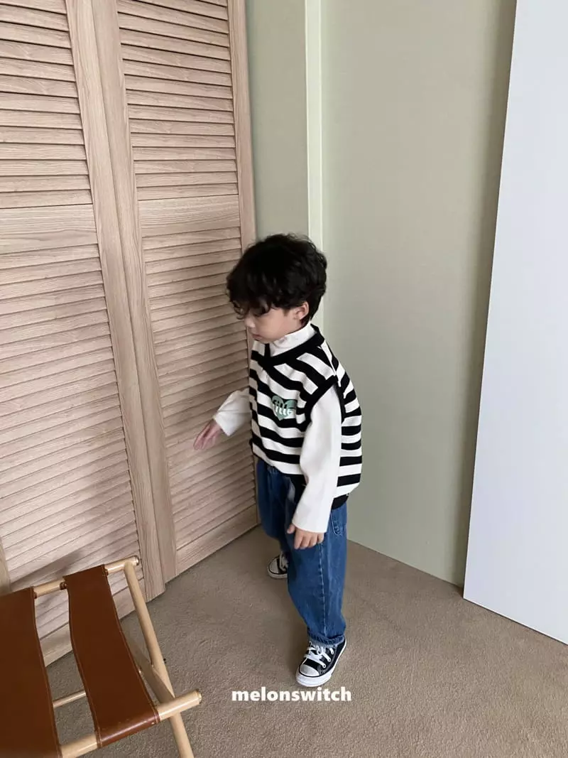 Melon Switch - Korean Children Fashion - #childrensboutique - Stripes Vest - 11