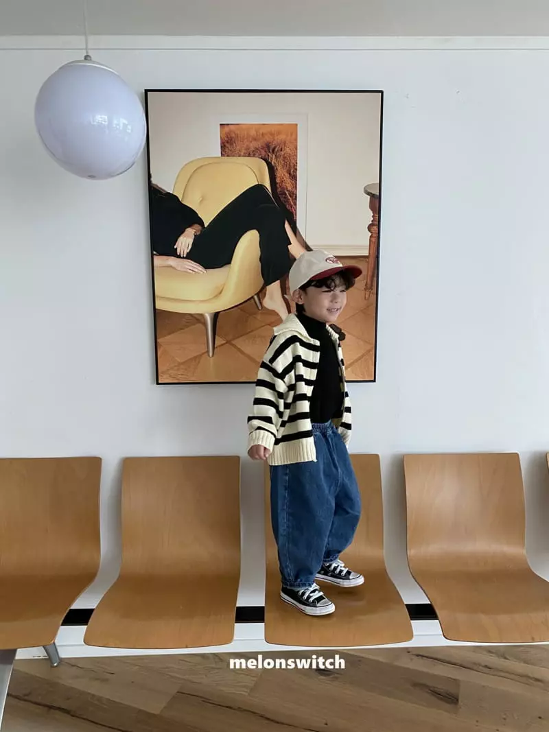 Melon Switch - Korean Children Fashion - #designkidswear - Cream Jeans - 6