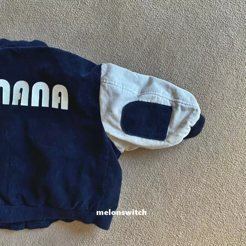 Melon Switch - Korean Children Fashion - #designkidswear - Banana Baseball Jumper
