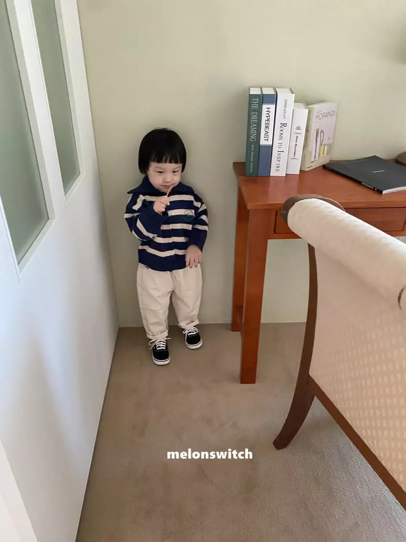 Melon Switch - Korean Children Fashion - #designkidswear - Stripes Knit Zip-up - 11