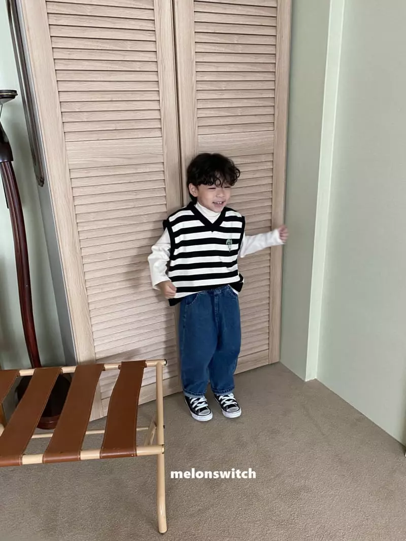 Melon Switch - Korean Children Fashion - #designkidswear - Stripes Vest - 12
