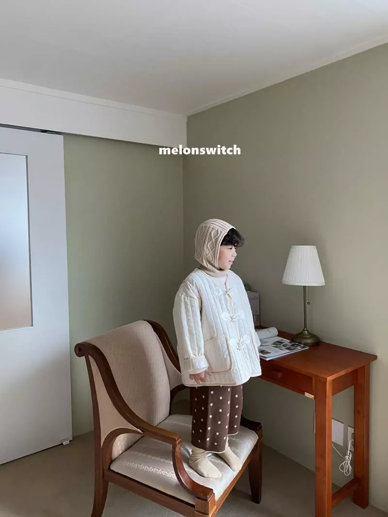 Melon Switch - Korean Children Fashion - #discoveringself - Choco Dot Knit Vest Set - 9