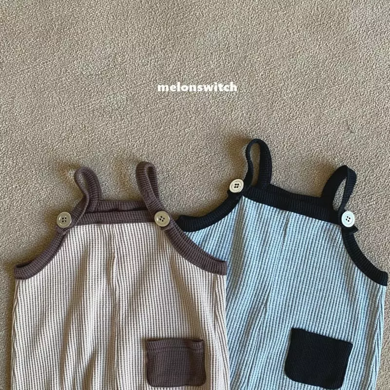 Melon Switch - Korean Children Fashion - #discoveringself - Waffle Dungarees