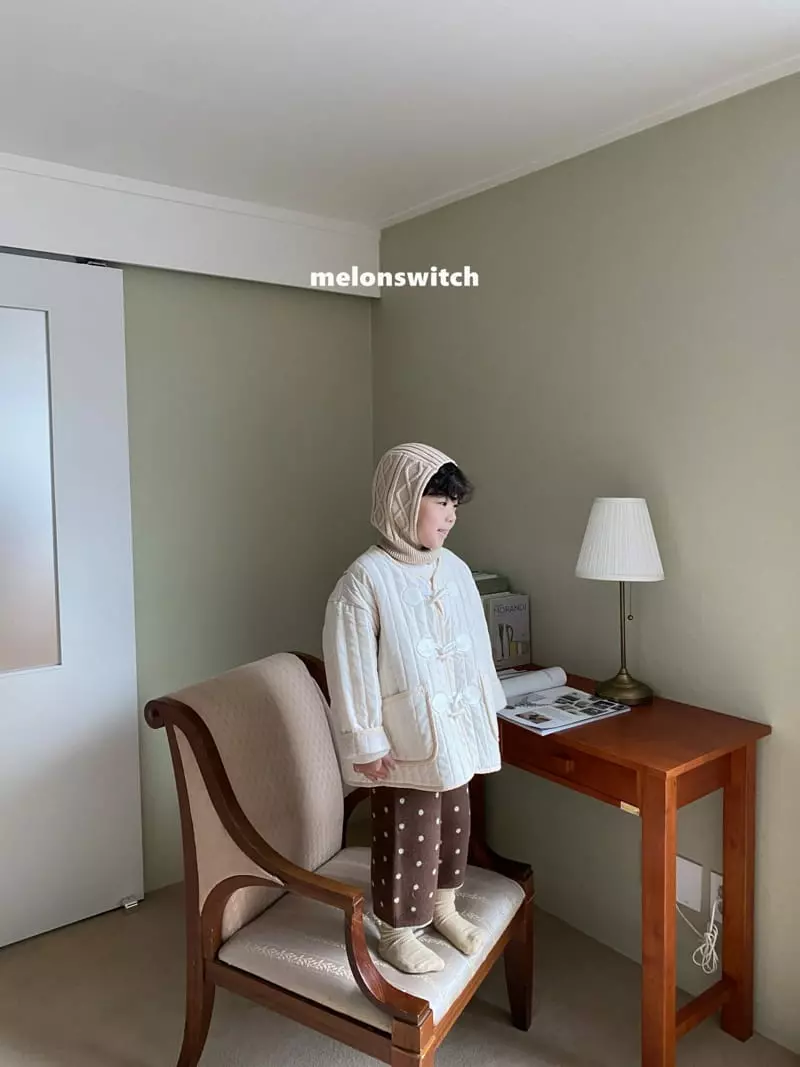 Melon Switch - Korean Children Fashion - #fashionkids - Choco Dot Knit Vest Set - 10