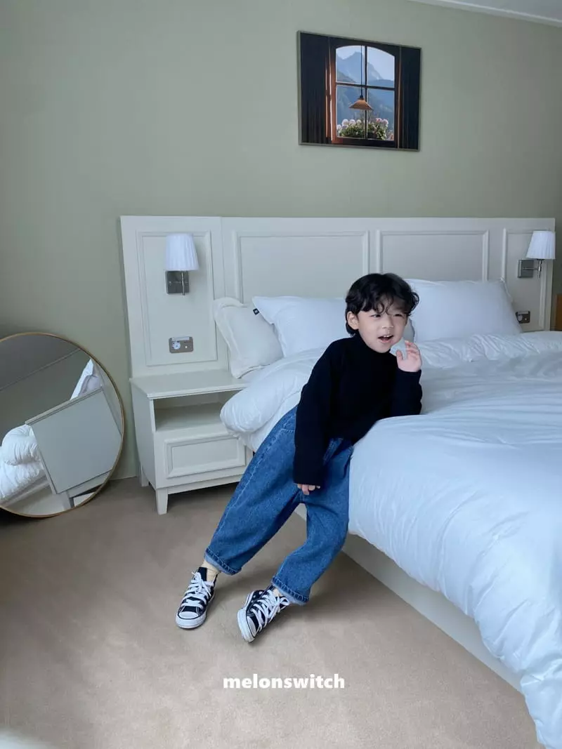 Melon Switch - Korean Children Fashion - #fashionkids - Cream Jeans - 8