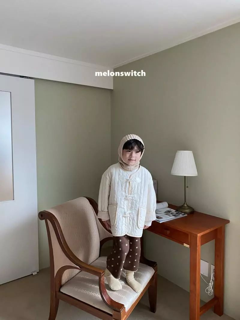 Melon Switch - Korean Children Fashion - #kidsshorts - Choco Dot Knit Vest Set - 11