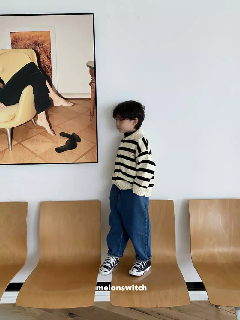 Melon Switch - Korean Children Fashion - #kidsstore - Cream Jeans - 10