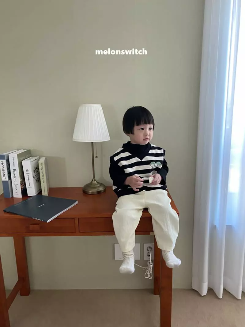 Melon Switch - Korean Children Fashion - #littlefashionista - Stripes Vest - 3