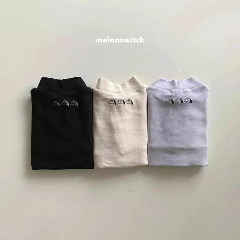 Melon Switch - Korean Children Fashion - #magicofchildhood - Puppy Half Turtlenck Tee
