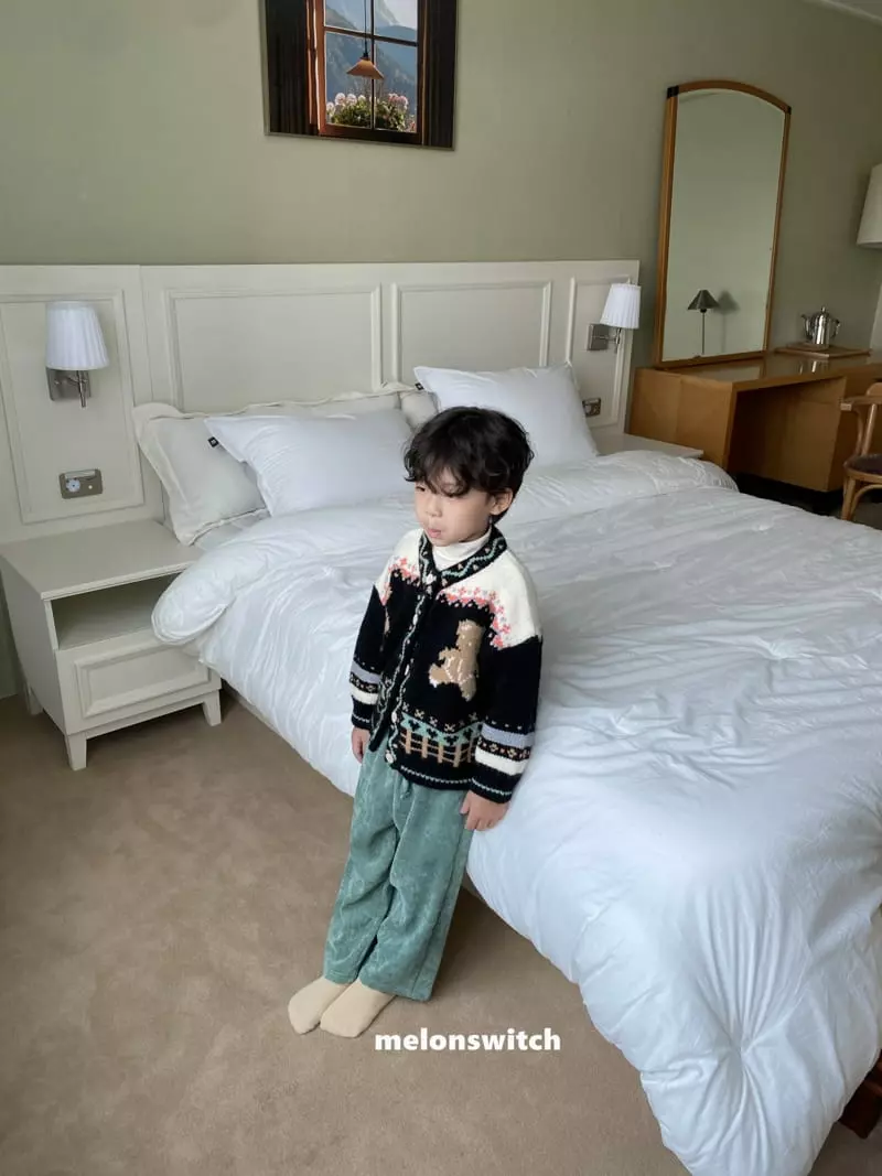 Melon Switch - Korean Children Fashion - #magicofchildhood - Bear Vintage Cardigan - 12