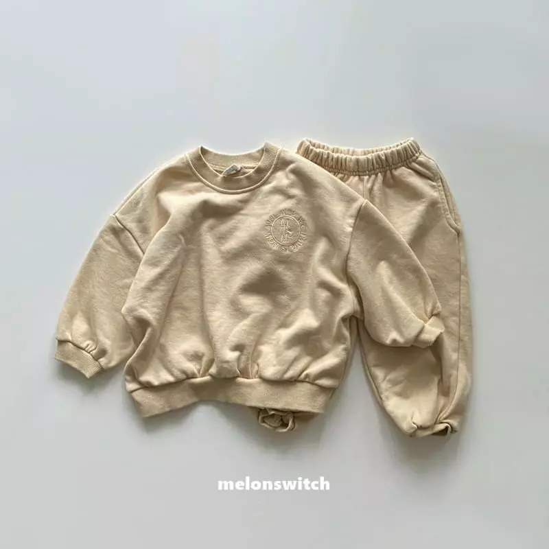 Melon Switch - Korean Children Fashion - #magicofchildhood - Melon Logo Top Bottom Set - 3