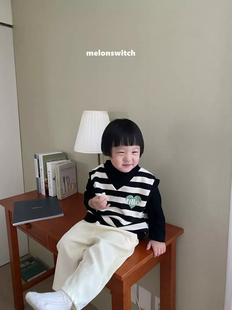 Melon Switch - Korean Children Fashion - #prettylittlegirls - Stripes Vest - 6