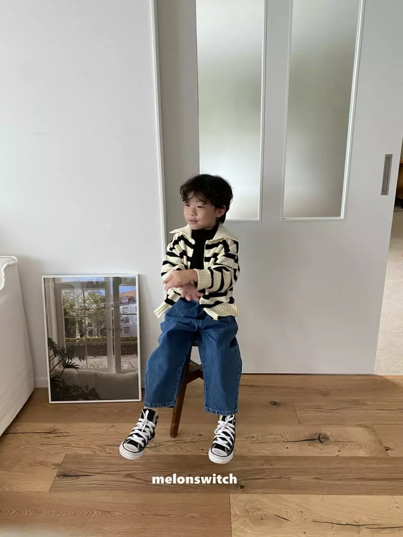 Melon Switch - Korean Children Fashion - #stylishchildhood - Cream Jeans - 3