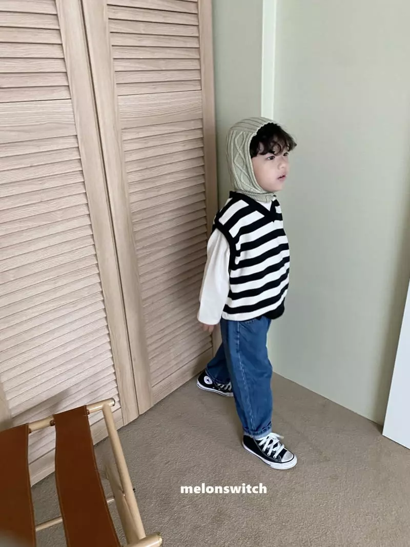 Melon Switch - Korean Children Fashion - #stylishchildhood - Stripes Vest - 9