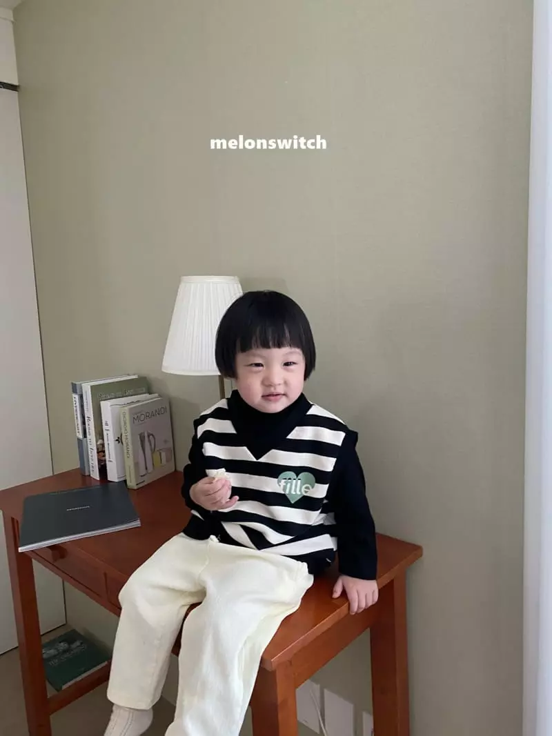 Melon Switch - Korean Children Fashion - #todddlerfashion - Stripes Vest - 7