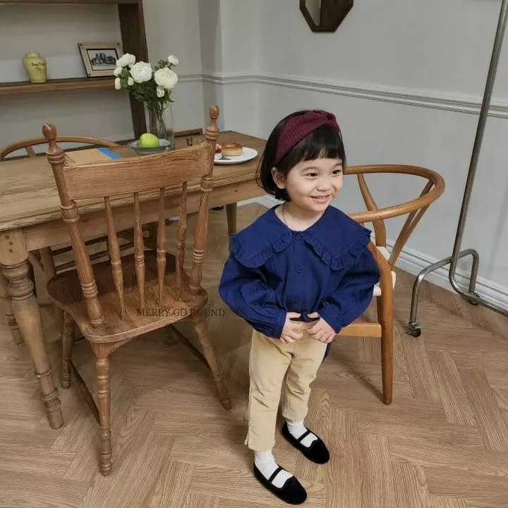 Merry Go Round - Korean Children Fashion - #designkidswear - Velvet Slit Pants - 7