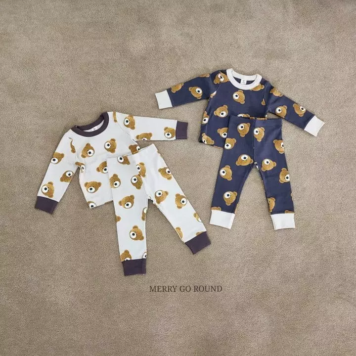 Merry Go Round - Korean Children Fashion - #designkidswear - Bear Easywear Set - 11