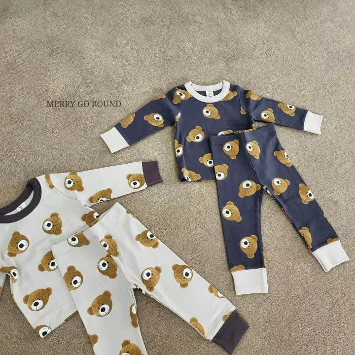 Merry Go Round - Korean Children Fashion - #discoveringself - Bear Easywear Set - 12