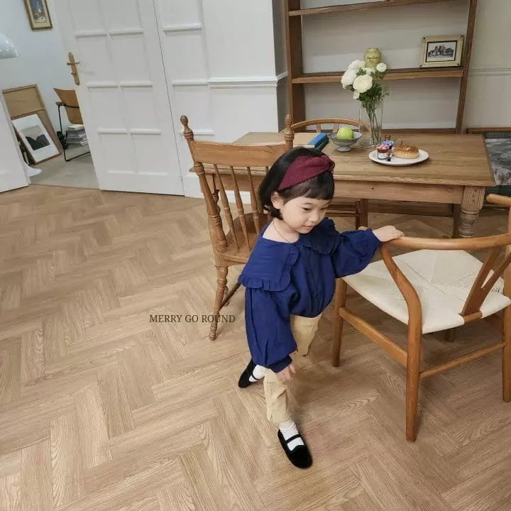 Merry Go Round - Korean Children Fashion - #kidsshorts - Frill Blouse