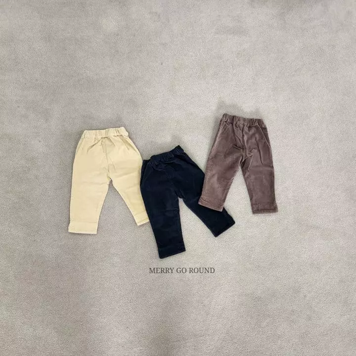 Merry Go Round - Korean Children Fashion - #kidzfashiontrend - Velvet Slit Pants - 12