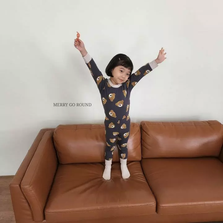 Merry Go Round - Korean Children Fashion - #minifashionista - Bear Easywear Set - 6