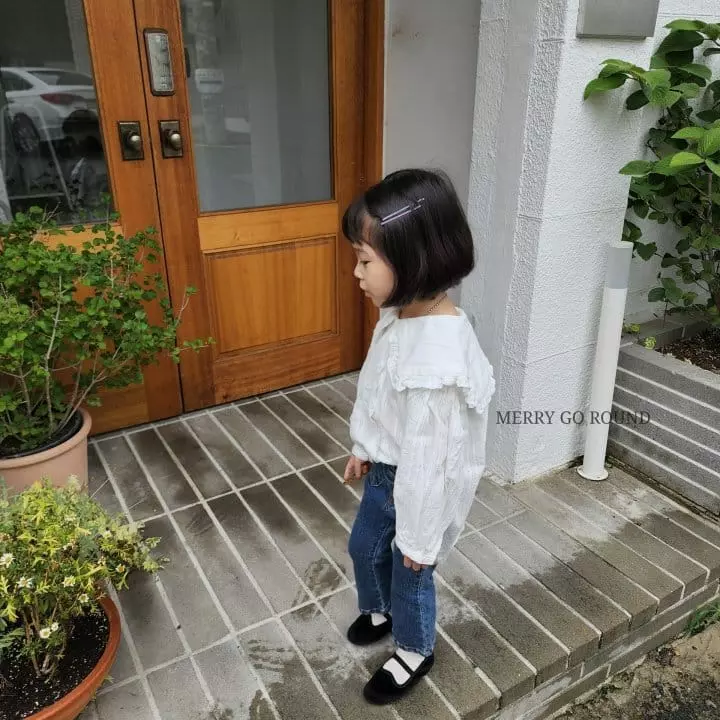 Merry Go Round - Korean Children Fashion - #prettylittlegirls - Frill Blouse - 8