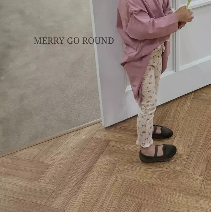 Merry Go Round - Korean Children Fashion - #minifashionista - Waffle Leggings - 4