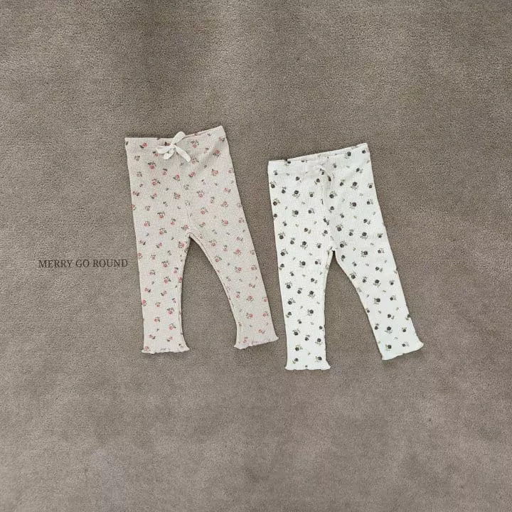 Merry Go Round - Korean Children Fashion - #todddlerfashion - Waffle Leggings - 5