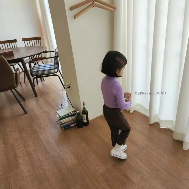 Merry Go Round - Korean Children Fashion - #todddlerfashion - Velvet Slit Pants - 2