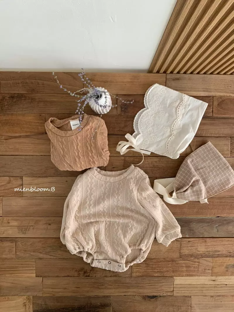 Mienbloom B - Korean Baby Fashion - #onlinebabyshop - Mongs Knit Bodysuit - 4