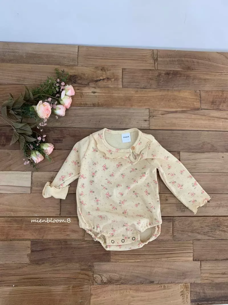 Mienbloom B - Korean Baby Fashion - #babyboutique - Shabet Flower Bodysuit - 3
