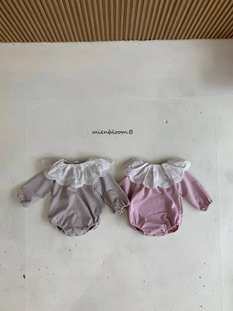Mienbloom B - Korean Baby Fashion - #babyboutique - Rose Lace Bodysuit