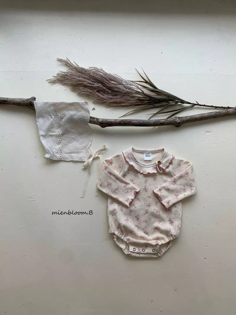Mienbloom B - Korean Baby Fashion - #babyclothing - Shabet Flower Bodysuit - 6