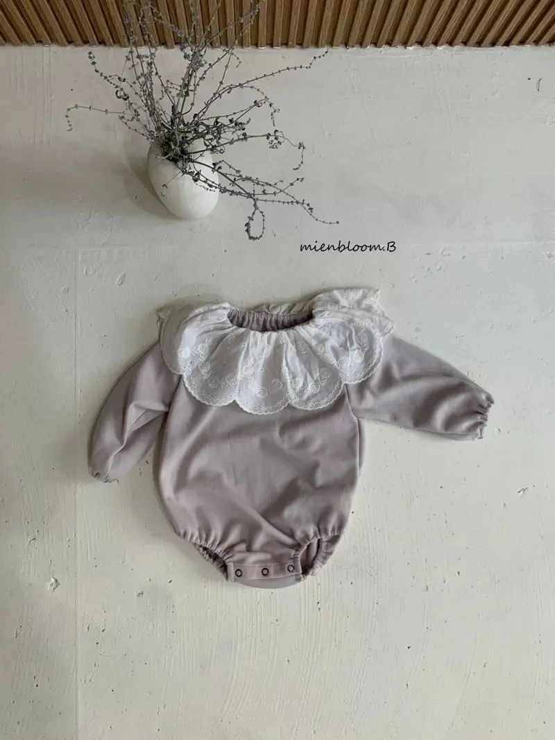Mienbloom B - Korean Baby Fashion - #babyboutiqueclothing - Rose Lace Bodysuit - 4
