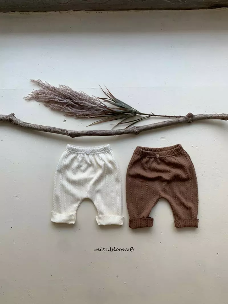 Mienbloom B - Korean Baby Fashion - #babyfever - Mien Muffin Knit Pants