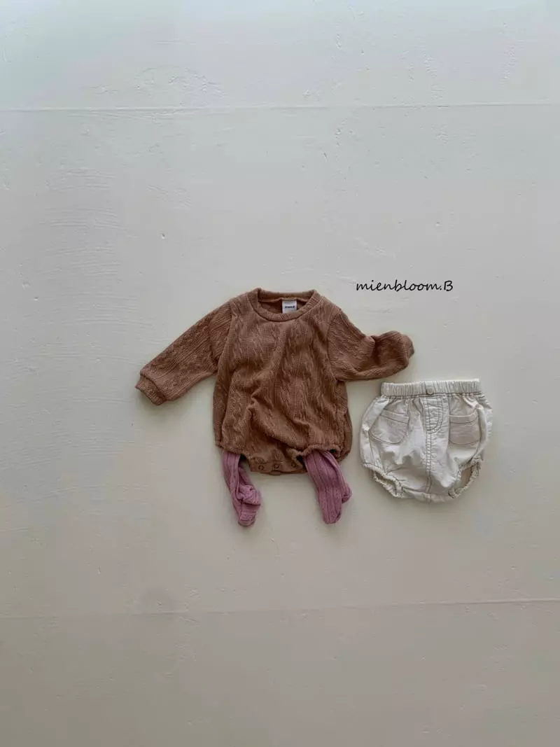 Mienbloom B - Korean Baby Fashion - #babyfever - Mongs Knit Bodysuit - 9