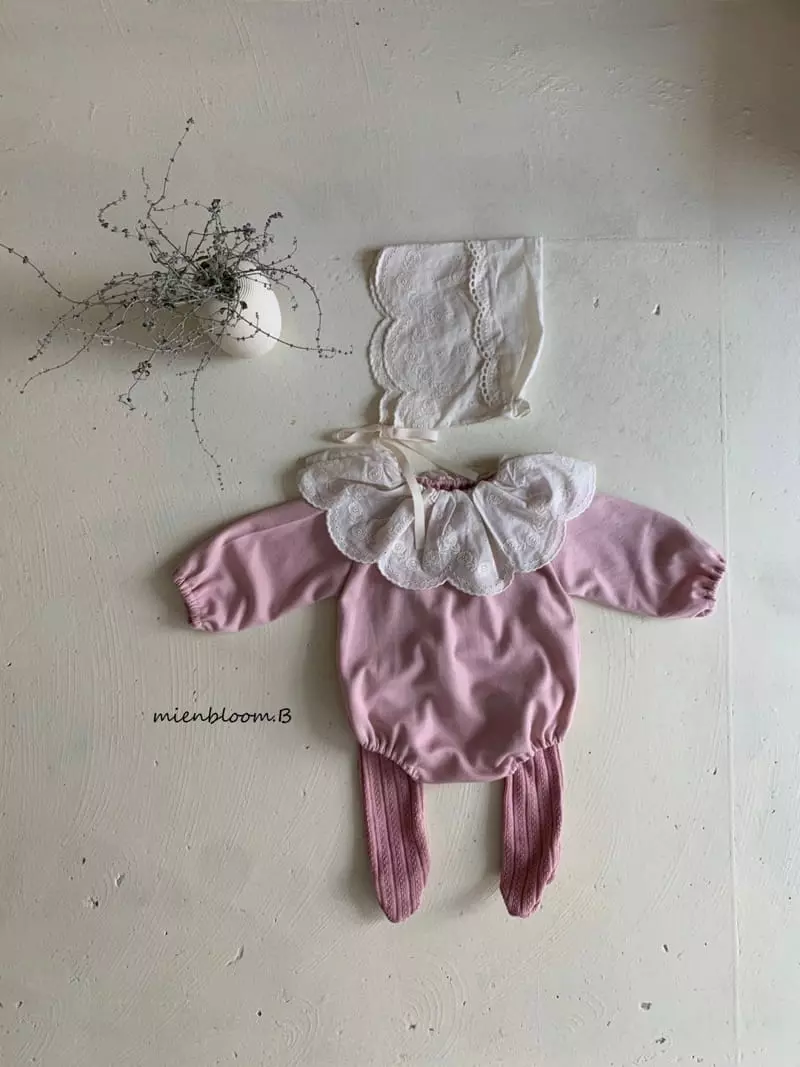 Mienbloom B - Korean Baby Fashion - #babyfever - Rose Lace Bodysuit - 6